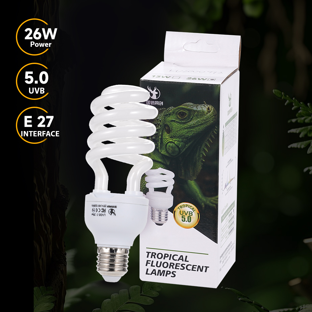 Reptile UVB Light Bulb26W5.0E2 - Calcium Powder Reptile 评论和价格