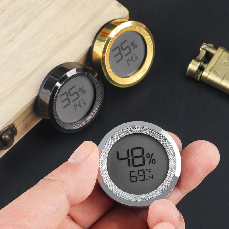 Mini Digital Display Cigar Hyg - Digital Hygrometer Probe 评论和价格