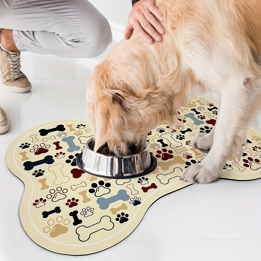 1pc Non-Slip Geometric Fishbon - Royal Canin Food Medium 评论和价格