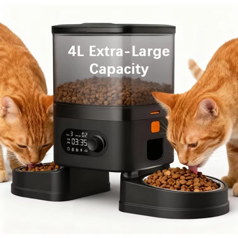 Automatic Pet Feeder Smart Cat - Timer Dual Outlet 评论和价格