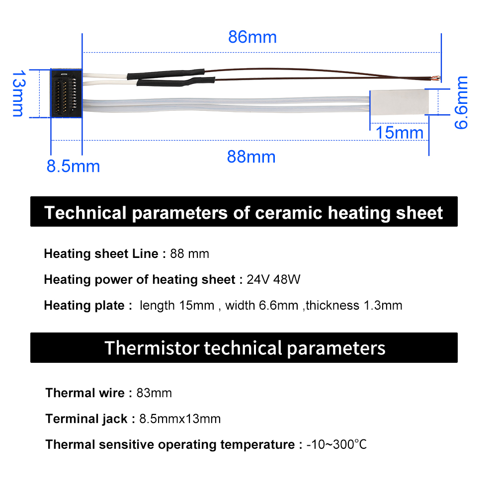 Heating Tube For Bambu Lab A1  - Ceramic Heat Emitter 评论和价格