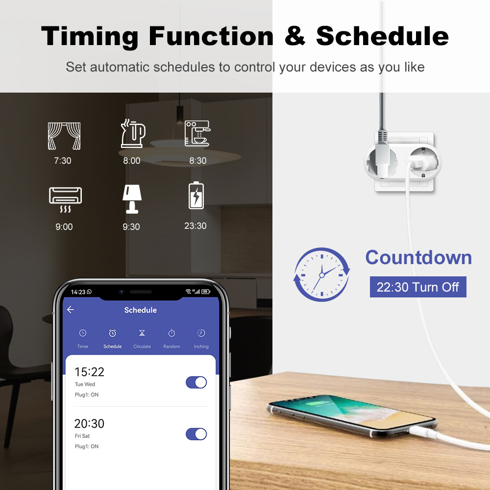 WiFi Smart Plug Dual Outlet 16 - Timer Dual Outlet 评论和价格