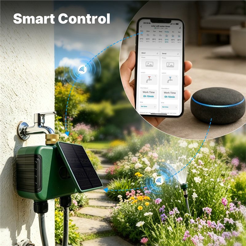 ABMR-Tuya Wifi Smart Solar Dua - Timer Dual Outlet 评论和价格