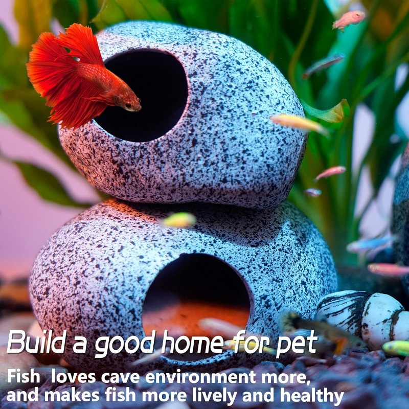 Aquarium Decorations Cave Fish - Hide Cave Ceramic 评论和价格