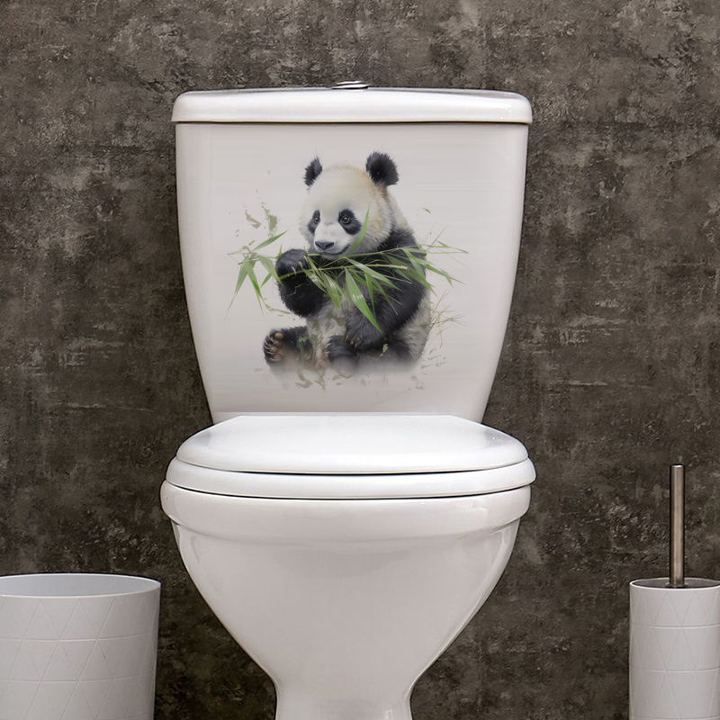 C76# Watercolor Panda Wall Sti - Pvc Panel Background 评论和价格
