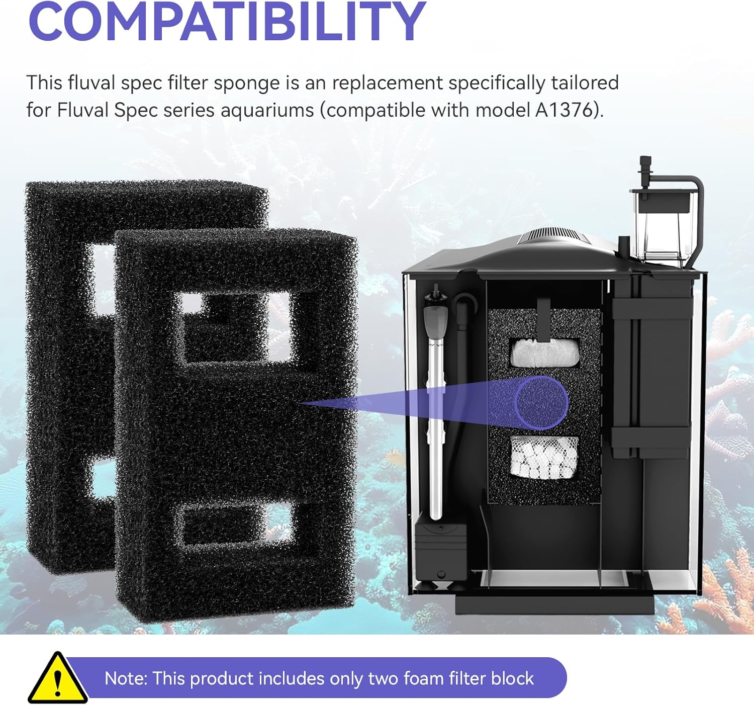 Compatible Foam Filter Block F - Fluval Aquarium Spec 评论和价格