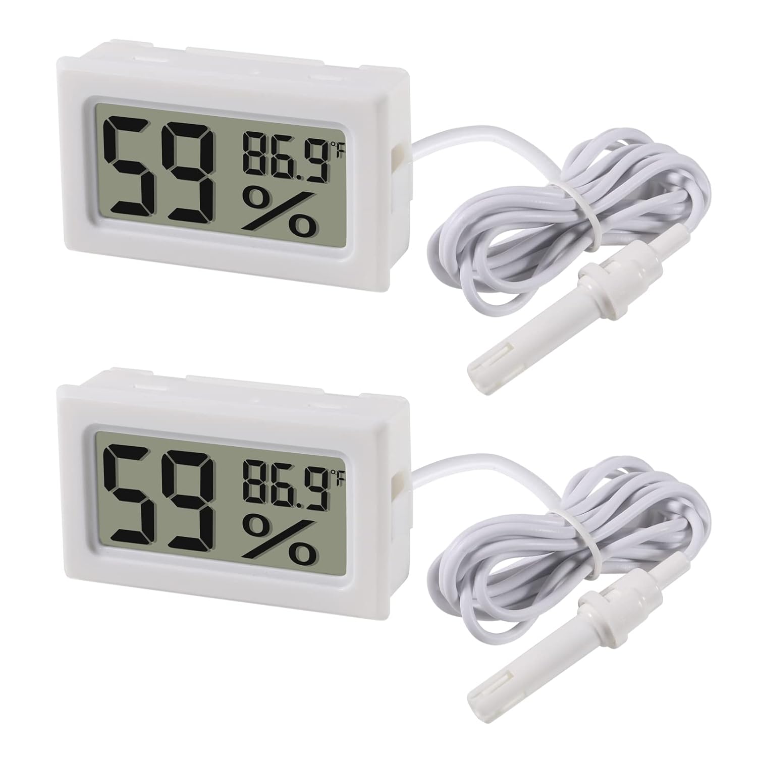 2pcs Mini Digital Hygrometer T - Digital Hygrometer Probe 评论和价格